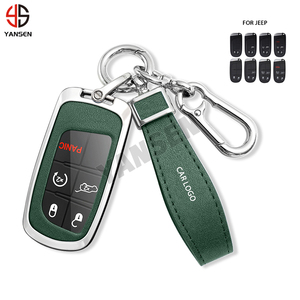 Kẽm Hợp Kim Chìa Khóa Xe Bìa Trường Hợp Vỏ Keychain Phụ Kiện Cho Jeep Grand Cherokee La Bàn Wk2 KL Wrangler JK Renegade Chỉ Huy - Product Image 2