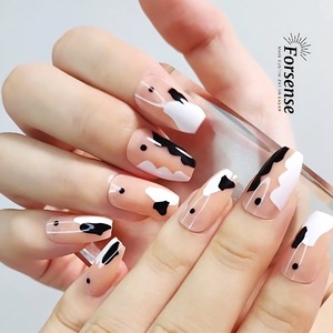 Prensa <span class=keywords><strong>de</strong></span> ballet corta con estampado <span class=keywords><strong>de</strong></span> <span class=keywords><strong>vaca</strong></span> Forsense en las <span class=keywords><strong>uñas</strong></span>, venta al por mayor, <span class=keywords><strong>uñas</strong></span> postizas artificiales <span class=keywords><strong>para</strong></span> <span class=keywords><strong>niñas</strong></span>, puntas <span class=keywords><strong>de</strong></span> <span class=keywords><strong>uñas</strong></span> postizas <span class=keywords><strong>de</strong></span> bailarina <span class=keywords><strong>de</strong></span> lujo con caja - Product Image 2