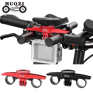 Muqzi Bike Triatlon Stuur Computer Houder Sport Camera Beugel Tt Fiets Computer Mount Voor Garmin Bryton Wahoo