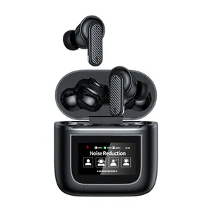 New Tai nghe yw05 LCD màn hình cảm ứng thể thao EarBuds ANC Tai nghe không dây Tai nghe bluetooth với Built-in microphone V8