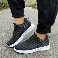 Chaussures de sport décontractées pour hommes à lacets, rehaussantes, en maille, légères et respirantes, pour la course et la marche – Grande Vente
