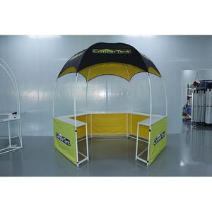 Geniş muşamba çadır 25m stant çadırı duvarlar ile standı 10 katlanabilir Kiosk tuval çadır alüminyum kolay up Dome - Product Image 4