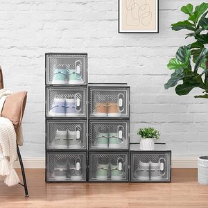 <span class=keywords><strong>Cajas</strong></span> Organizadoras Grandes <span class=keywords><strong>para</strong></span> Zapatos con Puerta Magnética, Contenedores Apilables <span class=keywords><strong>de</strong></span> Plástico Transparente <span class=keywords><strong>para</strong></span> Zapatillas, <span class=keywords><strong>Cajas</strong></span> <span class=keywords><strong>para</strong></span> Zapatos con Apertura Frontal <span class=keywords><strong>para</strong></span> <span class=keywords><strong>Debajo</strong></span> <span class=keywords><strong>de</strong></span> <span class=keywords><strong>la</strong></span> <span class=keywords><strong>Cama</strong></span> - Product Image 4