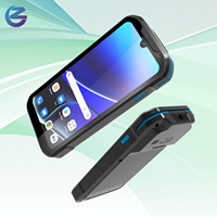 Mini PDA para Sdk profesional disponible de larga duración 4600mAh batería NFC Android Handheld Rfid Qr lector de código de barras alfombra PDA