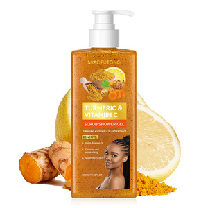 Gel de Ducha Exfoliante con Cúrcuma y Vitamina C, Limpiador Corporal Aclarante 520ml OEM ODM - Product Image 1