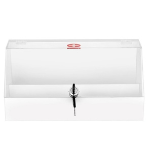 Caja de Seguridad Acrílica Transparente Moderna Personalizada por el Fabricante, Lavable, para Farmacias y Comercios Minoristas, con Cerradura - Product Image 3