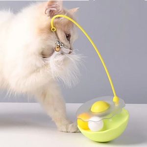 Jouet pour chat amusant et écologique, en forme de tasse à secouer, avec plume détachable et résistant aux morsures, en plastique - Product Image 2