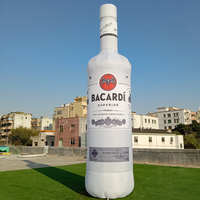 Bouteille de vin gonflable Kinginflatable pour la publicité canette de bière gonflable géante personnalisée bouteilles pour la publicité Logo personnalisé LED