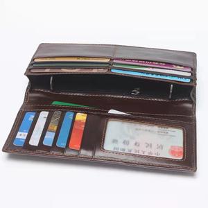 2025กระเป๋าสตางค์หนังแท้ RFID ยาวสำหรับผู้ชายลายนูนรูปม้าดีไซน์เรียบง่ายมองเห็นได้ชัดเจน - Product Image 6