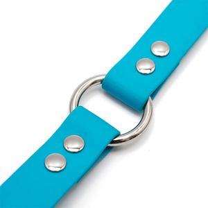 Heavy Duty Dubbele Gesp Nylon Webbing Pvc Gecoat Kauwbestendig Waterdichte Middenring Kraag Voor Honden - Product Image 3