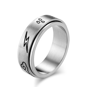 Stainless Steel Rotatable <b>Ring</b> With Weather Symbols Stress Relief Jewelry Unisex Fashion <b>Ring</b> - Product Image 1