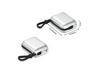 Batterie externe portable haute capacité 10000 mAh Li-Polymère avec câble PD-Type-C 20W, format mini, charge rapide pour téléphone portable