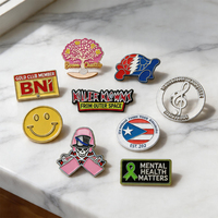 Broche en métal avec logo d'entreprise, en alliage de zinc plaqué or, motif dessin animé moderne et mignon, épinglette en émail, directement de l'usine, plus de 20 ans d'expérience, pour les entreprises