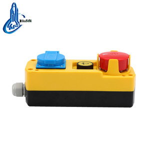 XDL85-JB381P 방수 비상 비상 비상 정지 스위치 컨트롤 박스 스테이 넣어 선택기 스위치 보호 원형 EU 소켓 스테이션 - Product Image 6