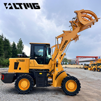 Mini-chargeurs sur pneus LTMG de fabrication chinoise, 2 tonnes, 1 tonne, avec une efficacité opérationnelle élevée