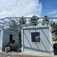 Maisons préfabriquées modulaires de luxe portatives de conteneur plat prêtes détachables pour le panneau sandwich d'hôtel de magasin d'appartement de villa