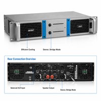 Amplificateur de puissance professionnel 2 canaux 200W classe H pour enceintes PA, caissons de basses, systèmes de sonorisation KTV et scéniques