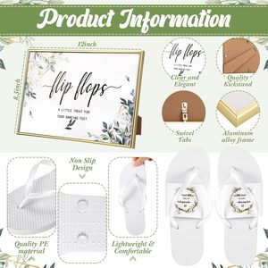 <span class=keywords><strong>Ciabatte</strong></span> Estive Personalizzate, Infradito <span class=keywords><strong>da</strong></span> Spiaggia Bianche Economiche all'Ingrosso per Matrimoni - Product Image 2