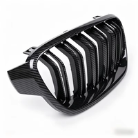 Parrilla Delantera de Doble Listón de Fibra de Carbono Seca Premium para BMW Serie 3 G20 G28 2022-2025