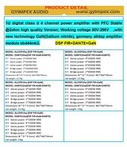 Équipement <span class=keywords><strong>de</strong></span> <span class=keywords><strong>musique</strong></span> Pro Amp 2000W amplificateur <span class=keywords><strong>de</strong></span> mélangeur <span class=keywords><strong>de</strong></span> puissance classe d 1U amplificateur <span class=keywords><strong>de</strong></span> puissance 2 canaux pour Ktv scène préoccupation église - Product Image 3