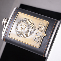 Ensemble de flacons à vin de voyage en métal de haute qualité, 8 oz, en acier inoxydable, coffret cadeau pour whisky, vin, alcool