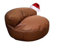Nouveau style 2023 : Fauteuil pouf géant portable en PU, design européen durable pour la maison, le bureau, la chambre et l'extérieur