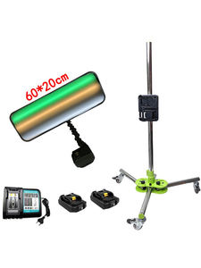 18V Wiederaufladbare Akku-Dellenlampe mit 9 LED-Streifen, Verstellbare Autoreparaturlampe mit Rädern - Product Image 3