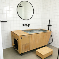 Bains froids MEGA avec contrôle intelligent par application WiFi, pompe et moteur automatiques, 1,9 m, 2 personnes, acier inoxydable 316, 650 L, IP4/5, livraison en 10 jours