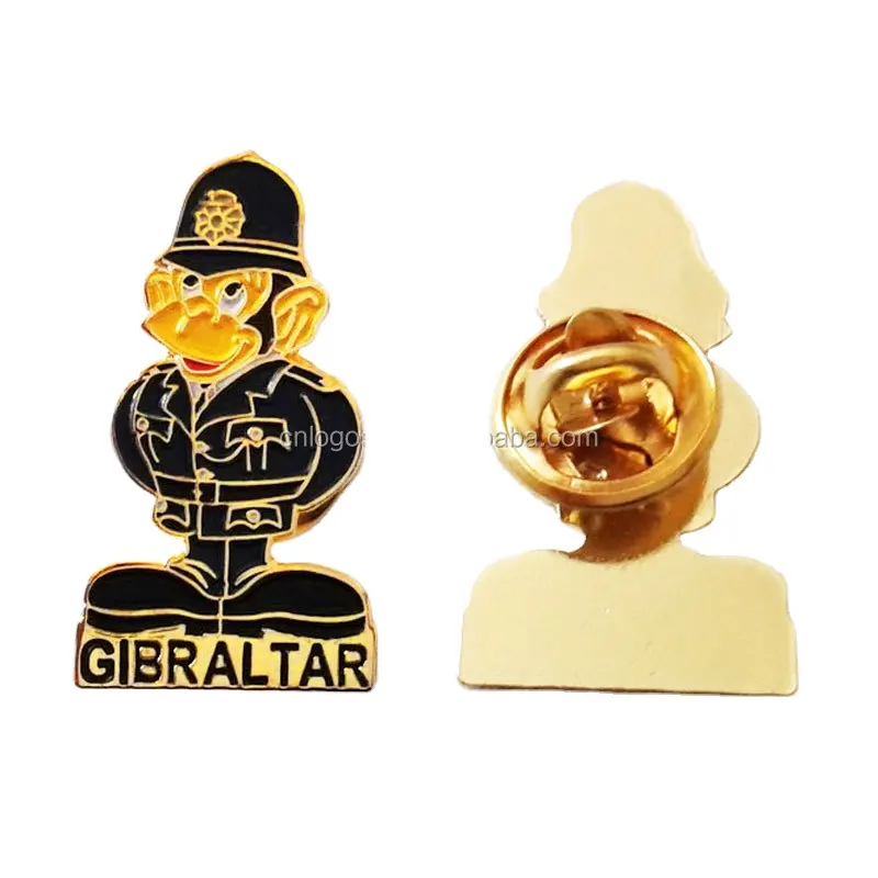 Gibraltar Souvenir Affen Abzeichen Custom Metal Emaille State Souvenir Pins