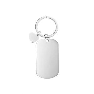 Wholesale Charms Mirror Polish Strip Bar Keychain Stainless Steel Stamping Blank Keychain DIY Custom Name Engrave Tags <b>Key</b> <b>Chain</b> - Product Image 2