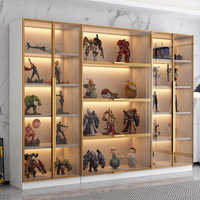 Vitrine Moderne pour Cigarettes, Meubles de Magasin de Tabac Zyn, Vitrine Murale en Verre avec Éclairage LED