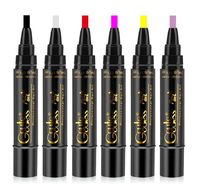Vente en gros de stylos à gel pour ongles 3 en 1, 5 ml, 36 couleurs assorties, gel UV pour ongles, gel pour ongles en une seule étape pour la décoration des ongles