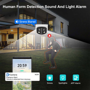 Caméra de sécurité panoramique PoE IPC à double objectif 4MP 180 degrés Dôme <span class=keywords><strong>ColorVu</strong></span> IP66 Caméra CCTV couleur 4MP Audio bidirectionnel extérieur - Product Image 5