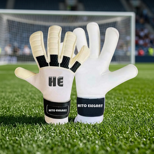 2025 nouveauté meilleure qualité Football gardien gants haut Style professionnel gardien gants blanc et noir couleur - Product Image 4