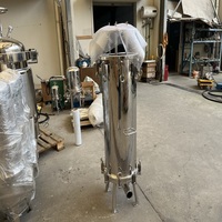 Carcasa de Filtro de Cartucho Sanitario de Acero Inoxidable de Alto Flujo con Motor de Bomba y PLC para la Industria Biotecnológica, de Vino, Bebidas y Tratamiento de Agua