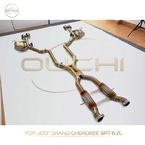 Ouchi 6.2L โลหะไทเทเนียมสีทอง catback สำหรับ Jeep <span class=keywords><strong>Grand</strong></span> Cherokee SRT พร้อมระบบท่อไอเสียวาล์วชิ้นส่วนประสิทธิภาพอัตโนมัติ - Product Image 2