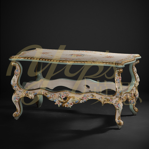 Yips LD-1203-0203 serie francese tavolino dipinto a mano con motivo a Rose in resina intaglio in stile tradizionale <span class=keywords><strong>mobili</strong></span> in <span class=keywords><strong>legno</strong></span> per la casa - Product Image 2