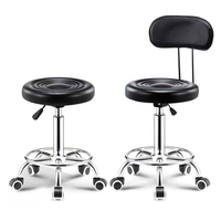 Chaise pivotante moderne en acier inoxydable pour hôpital, tabouret rotatif pour médecins et infirmières, usage en bureau