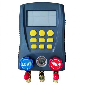 Manómetro Digital Compuesto para HVAC y Refrigeración con Pantalla LCD, Válvulas de Baja y Alta Presión, Herramienta de Manifold - Product Image 1