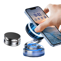 Support de voiture magnétique portable pliable à ventouse réglable à 360 degrés pour tous les téléphones Utilisation flexible sur le bureau