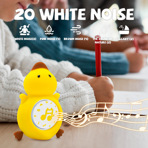 Xách Tay Có Thể Sạc Lại Silicone Vịt Tiếng Ồn Trắng Máy Bé Ngủ Âm Thanh Nhà Sản Xuất Hẹn Giờ Cảm Ứng Ánh Sáng Ban Đêm Người Lớn Quà Tặng - Product Image 2