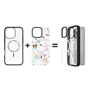 Nueva Funda Magnética Transparente de Acrílico <span class=keywords><strong>CK</strong></span> de Alta Calidad y Grosor para iPhone 17 Pro Max, Carga Inalámbrica, Cubierta Trasera Desmontable - Product Image 2