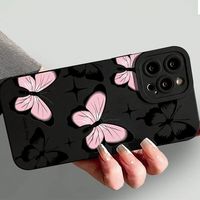 Coques de téléphone antichoc Papillons pour iPhone 17 Air 16 Plus Pro Max 15 14 13 12 11 X – Housse de protection anti-chute personnalisée
