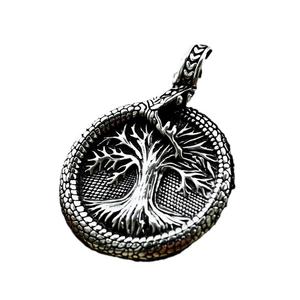 Pendentif arbre de vie en acier inoxydable, finition polie, amulette viking nordique, bijoux durables pour hommes - Product Image 5