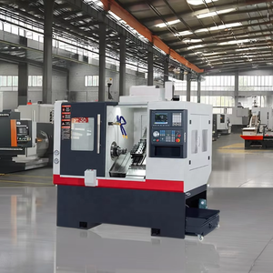 Ngang biến nghiêng giường <span class=keywords><strong>CNC</strong></span> máy tiện LC-25 gang loại <span class=keywords><strong>fanuc</strong></span> kim loại servo trục chính sống công cụ Collet cho nhiệm vụ ánh sáng - Product Image 1