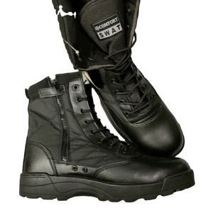 TSB09 Bottes de désert confortables noires en daim léger, fabriquées en Chine, en stock à prix abordable - Product Image 1