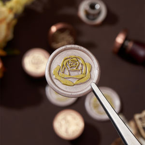 Sceaux en cuivre à l'ancienne <span class=keywords><strong>Timbre</strong></span> de cire à cacheter personnalisé Timbres de logo personnalisés - Product Image 5