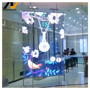 Siêu mỏng trong suốt 3D Holographic LED hiển thị cửa sổ kính linh hoạt quảng cáo Màn hình LED với chức năng hoạt hình dính - Product Image 1