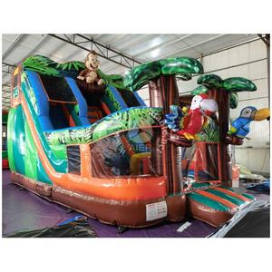 Château gonflable géant en PVC sur le thème de <span class=keywords><strong>la</strong></span> forêt AIER avec toboggan pour les locations de fêtes pour enfants - Product Image 2