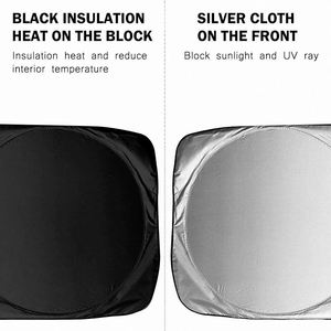 Custom Logo Foldable Car Windshield Sun Shade Front <b>Window</b> Visor <b>Cover</b> for Auto Dealership Giveaways - Product Image 3